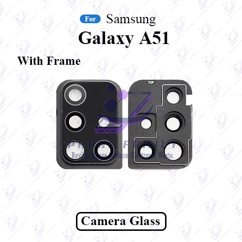 Picture of Samsung Galaxy A51 Camera Glass Lens+Frame Replacement Prats
