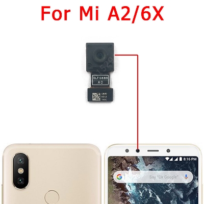 Picture of Rear Front Camera for Xiaomi Mi A2/6X Selfie Frontal Backside Repair Facing Back Camera Module Replacement Spare Parts