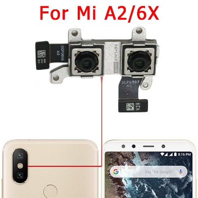 Picture of Rear Front Camera for Xiaomi Mi A2/6X Selfie Frontal Backside Repair Facing Back Camera Module Replacement Spare Parts