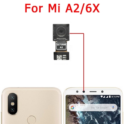 Picture of Rear Front Camera for Xiaomi Mi A2/6X Selfie Frontal Backside Repair Facing Back Camera Module Replacement Spare Parts