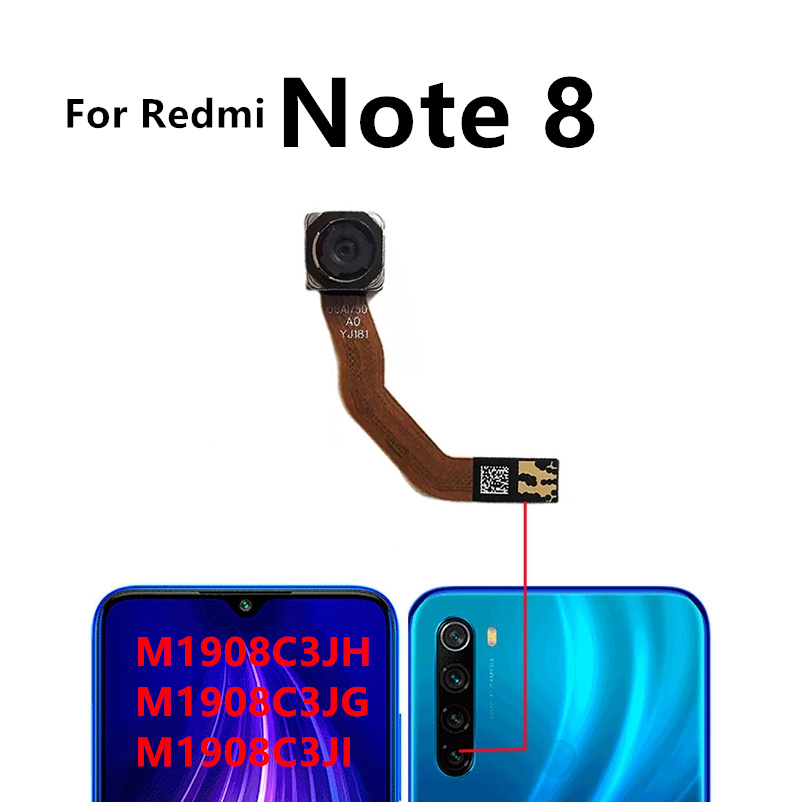 Picture of Rear Front Camera for Xiaomi Redmi Note 8  Selfie Frontal Backside Repair Facing Back Camera Module Replacement Spare Parts