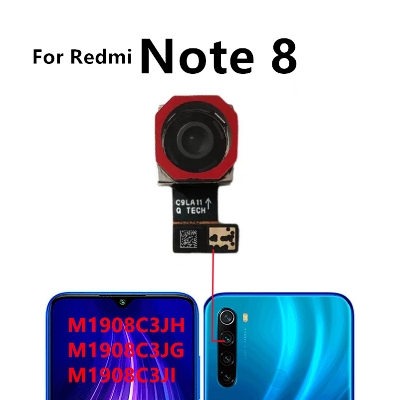 Picture of Rear Front Camera for Xiaomi Redmi Note 8  Selfie Frontal Backside Repair Facing Back Camera Module Replacement Spare Parts