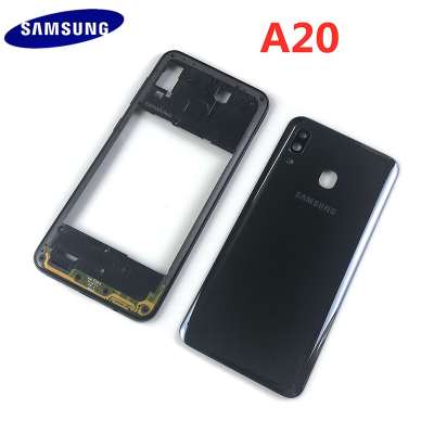 Picture of Samsung Galaxy A20 Middle Bezel Housing Frame and Back Panel Without Front LCD Frame Panel