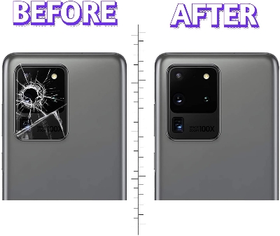 Picture of Rear Camera Glass Lens Cover For Oppo A16/A16s Back Camera Lens and Frame Holder Repalcement