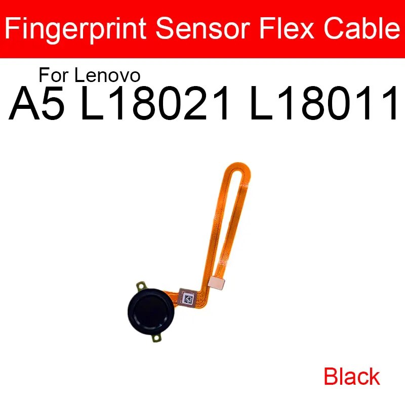 Picture of Fingerprint Home Button Flex Cable For Lenovo A5 L18021 L18011 Home Return Key Menu Button Flex Ribbon Cable Replacement Repair Parts