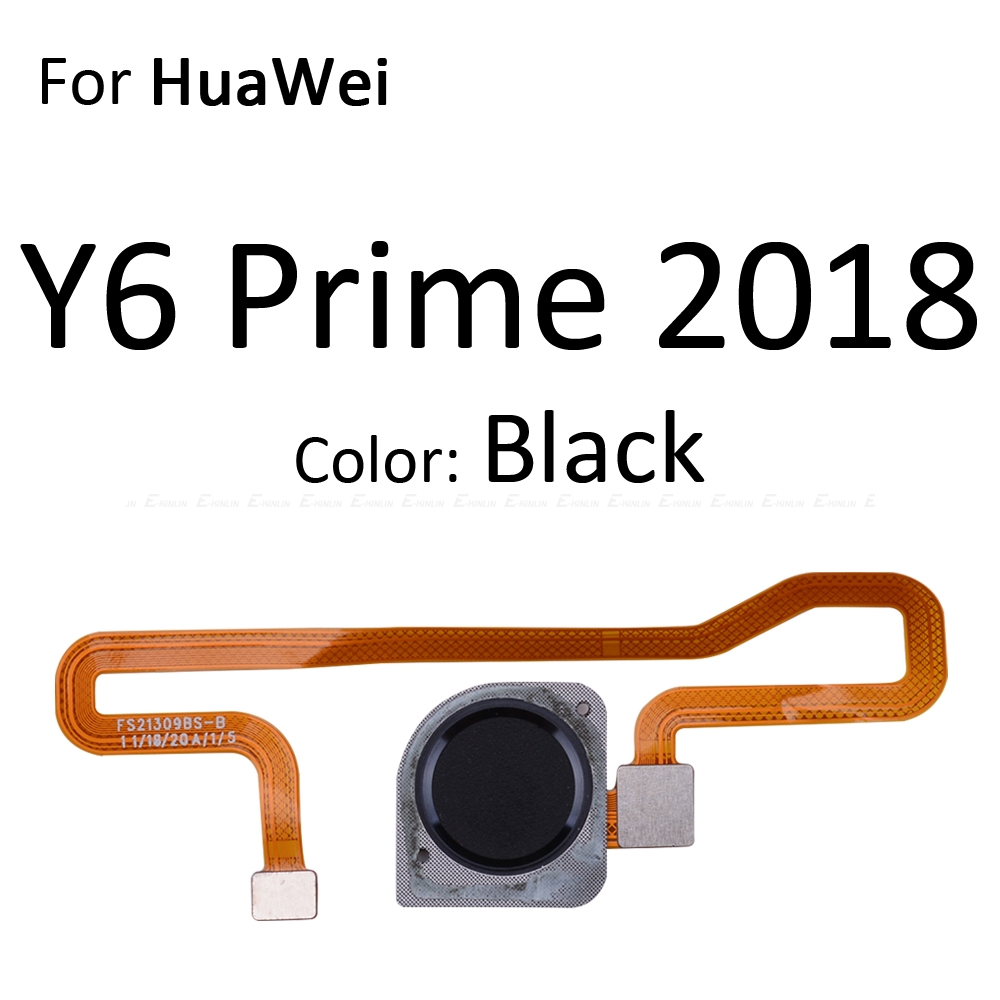 Picture of Fingerprint Sensor Home Button For HuaWei Y6 Prime 2018 Touch ID Return Button Connector Flex Cable Ribbon