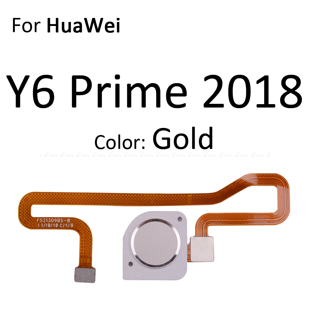 Picture of Fingerprint Sensor Home Button For HuaWei Y6 Prime 2018 Touch ID Return Button Connector Flex Cable Ribbon