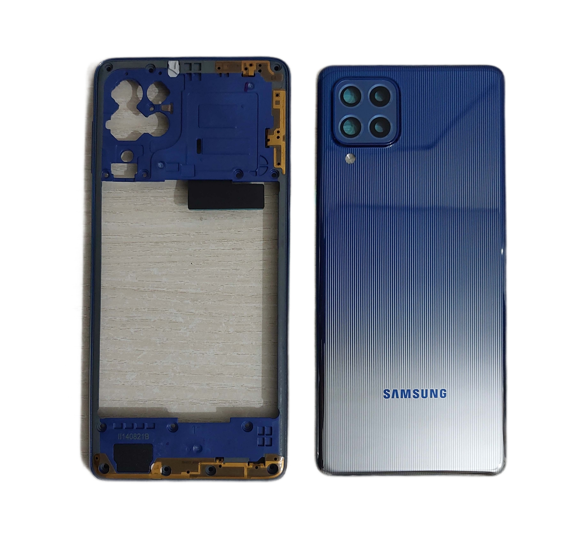 Picture of Samsung Galaxy M62/ Samsung Galaxy F62 Middle Bezel Housing Frame and Back Panel Without Front LCD Frame Panel