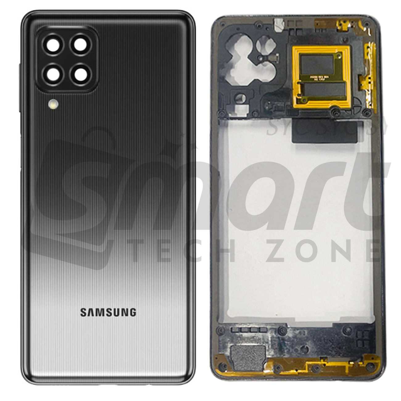Picture of Samsung Galaxy M62/ Samsung Galaxy F62 Middle Bezel Housing Frame and Back Panel Without Front LCD Frame Panel