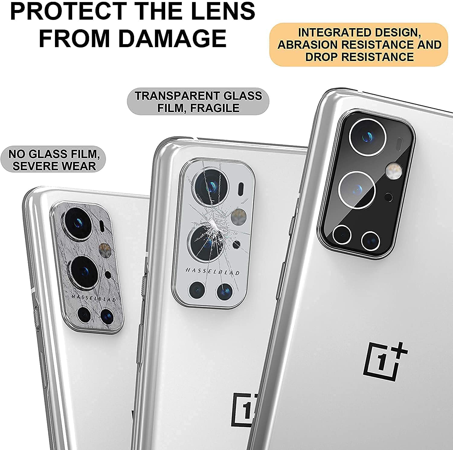 Picture of Camera Glass Lens Cover Tempered Glass Protector for OnePlus 9R