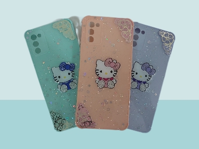 Picture of For Samsung Galaxy A02s / Samsung Galaxy A03s-Reinforced Cushion Back Hello Kitty Ladies Hybrid Hard Cover Casing