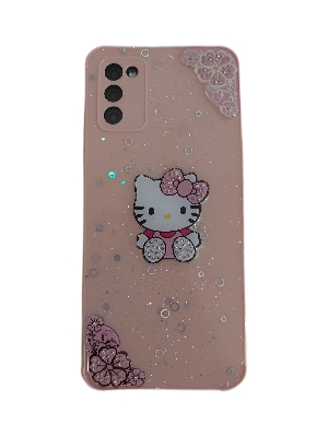 Picture of For Samsung Galaxy A02s / Samsung Galaxy A03s-Reinforced Cushion Back Hello Kitty Ladies Hybrid Hard Cover Casing