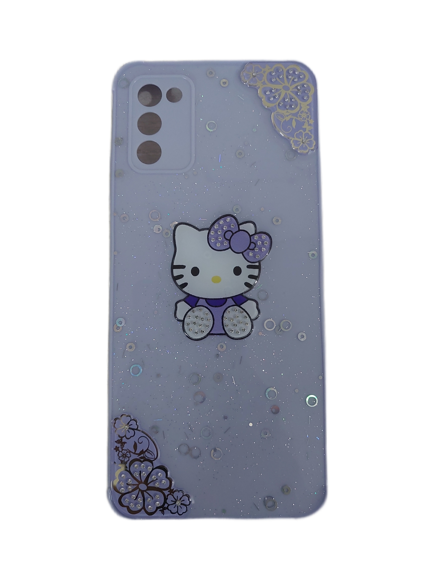 Picture of For Samsung Galaxy A02s / Samsung Galaxy A03s-Reinforced Cushion Back Hello Kitty Ladies Hybrid Hard Cover Casing