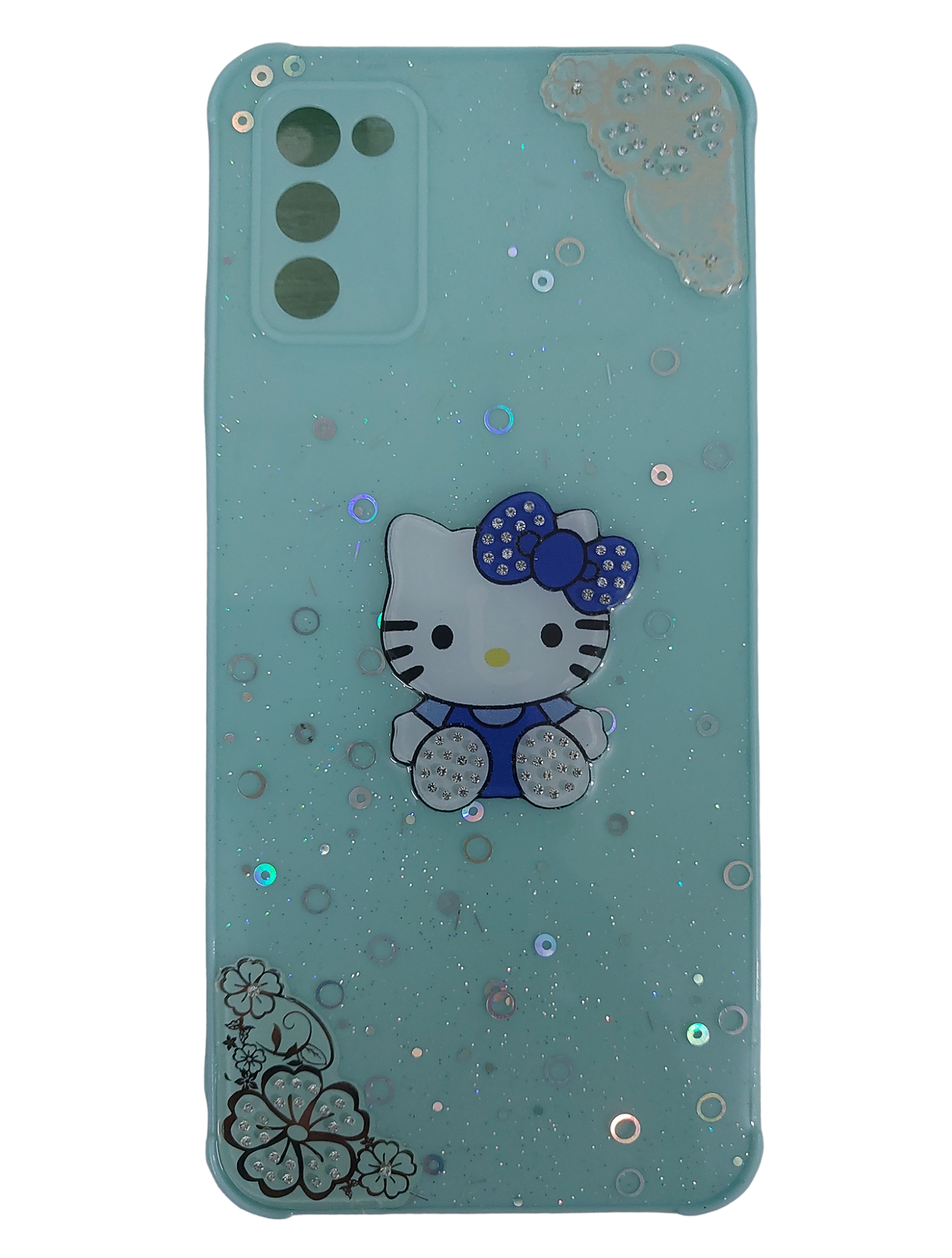 Picture of For Samsung Galaxy A02s / Samsung Galaxy A03s-Reinforced Cushion Back Hello Kitty Ladies Hybrid Hard Cover Casing