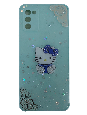 Picture of For Samsung Galaxy A02s / Samsung Galaxy A03s-Reinforced Cushion Back Hello Kitty Ladies Hybrid Hard Cover Casing