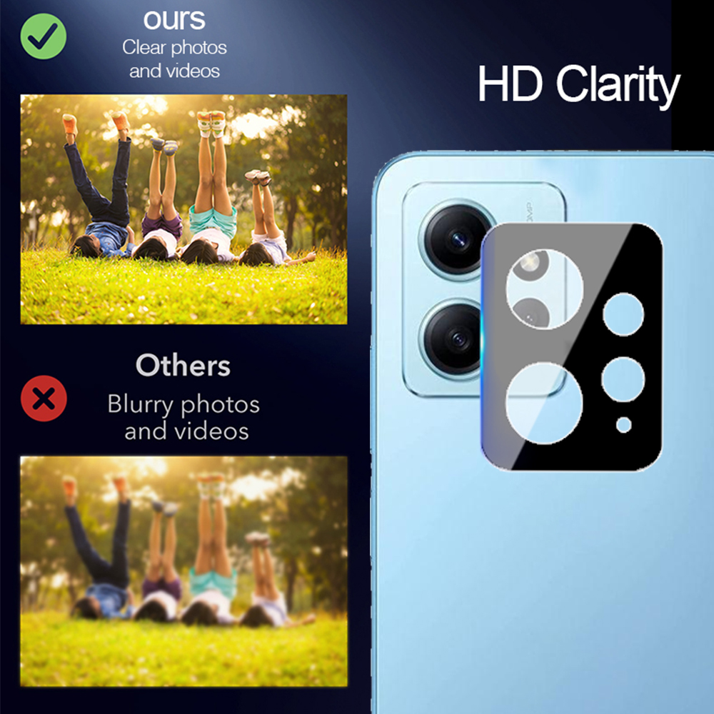 Picture of 3D Camera Glass Lens Cover Tempered Glass Protector for Xiaomi Redmi Note 12 4G -Black