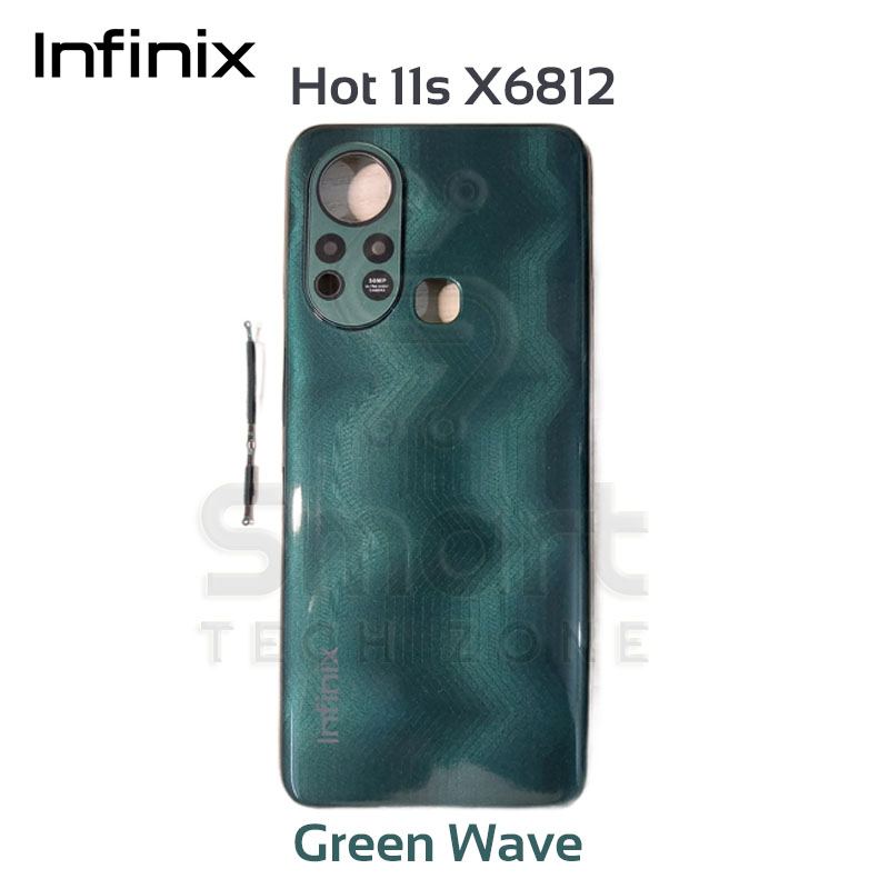 Picture of Infinix Hot 11s X6812 Back Panel with Side Buttons and Logo – All Colors Available