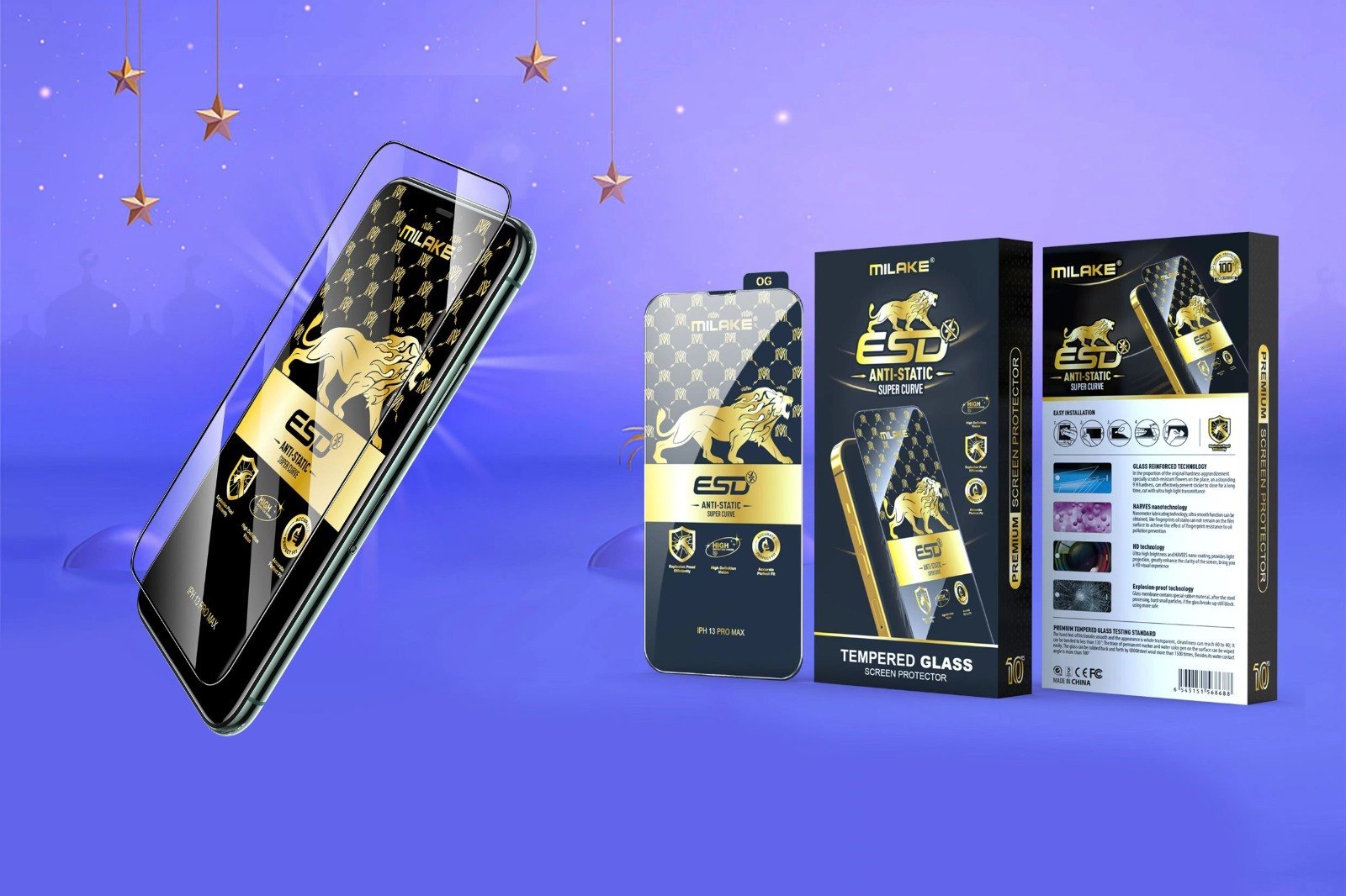 Picture of Premium Quality-MILAKE PRIVACY ESD Shield Edge to Edge Full Glue Coverage Protector for For Redmi 10C/ Redmi 12C/Xiaomi Redmi A3/Xiaomi Redmi A3 Plus/Xiaomi Poco C55/Xiaomi Poco C40