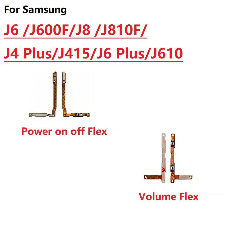 Picture of Samsung Galaxy J3 J330 J4+ J415 J5 J530 J6 J600 J6+ J610 J7 J730 J8 J810 A9 A920 2018 2017 Power and Volume Button Flex Cable Ribbon Replacement Repair