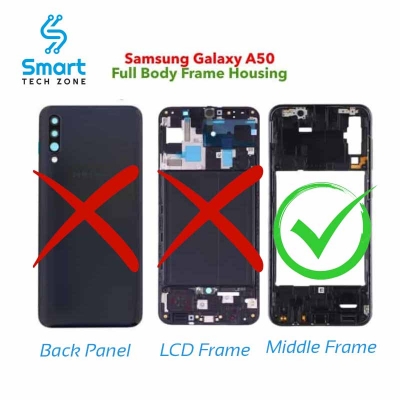 Picture of Samsung Galaxy A50 A505 Middle Frame Without LCD Frame Panel and Back Panel