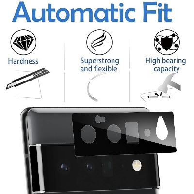 Picture of Exceptional Quality - Camera Glass Lens Cover Tempered Glass Protector for Google Pixel 6 6 Pro  - Sleek Usage