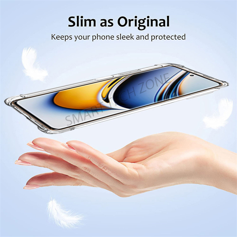 Picture of Shockproof Back Cover Case for Realme 11 Pro / 11 Pro Plus 5G | Raised Bump for Camera & Screen Protection | Ultra Clear Soft Silicone Back Cover for Realme 11 Pro/Pro Plus (Transparent)