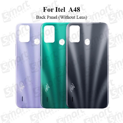 Picture of itel A48 Back Panel/Backshell/ Casing + Side Buttons With Logo-All Colors Available
