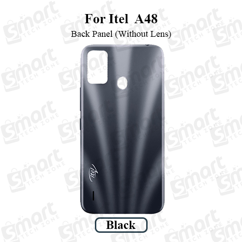Picture of itel A48 Back Panel/Backshell/ Casing + Side Buttons With Logo-All Colors Available