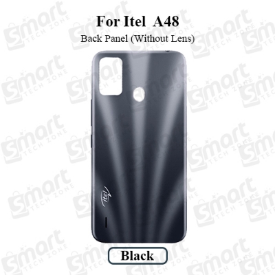 Picture of itel A48 Back Panel/Backshell/ Casing + Side Buttons With Logo-All Colors Available