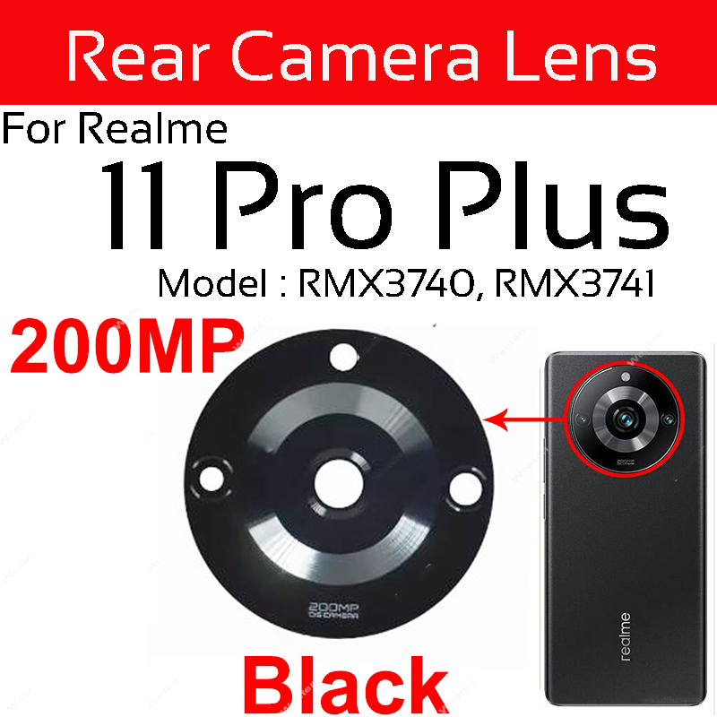 Picture of Main Camera Glass Lens for Realme 11 Pro/ Realme 11 Pro Plus (Not Camera Glass Protector)