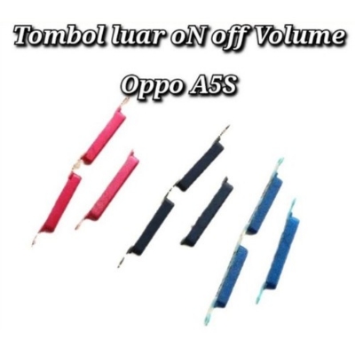 Picture of Power Volume Button Out Side Key For Oppo A3s/ A5 (AX5) (Not A5 2020)/A5s External Volume Button + Power ON OFF