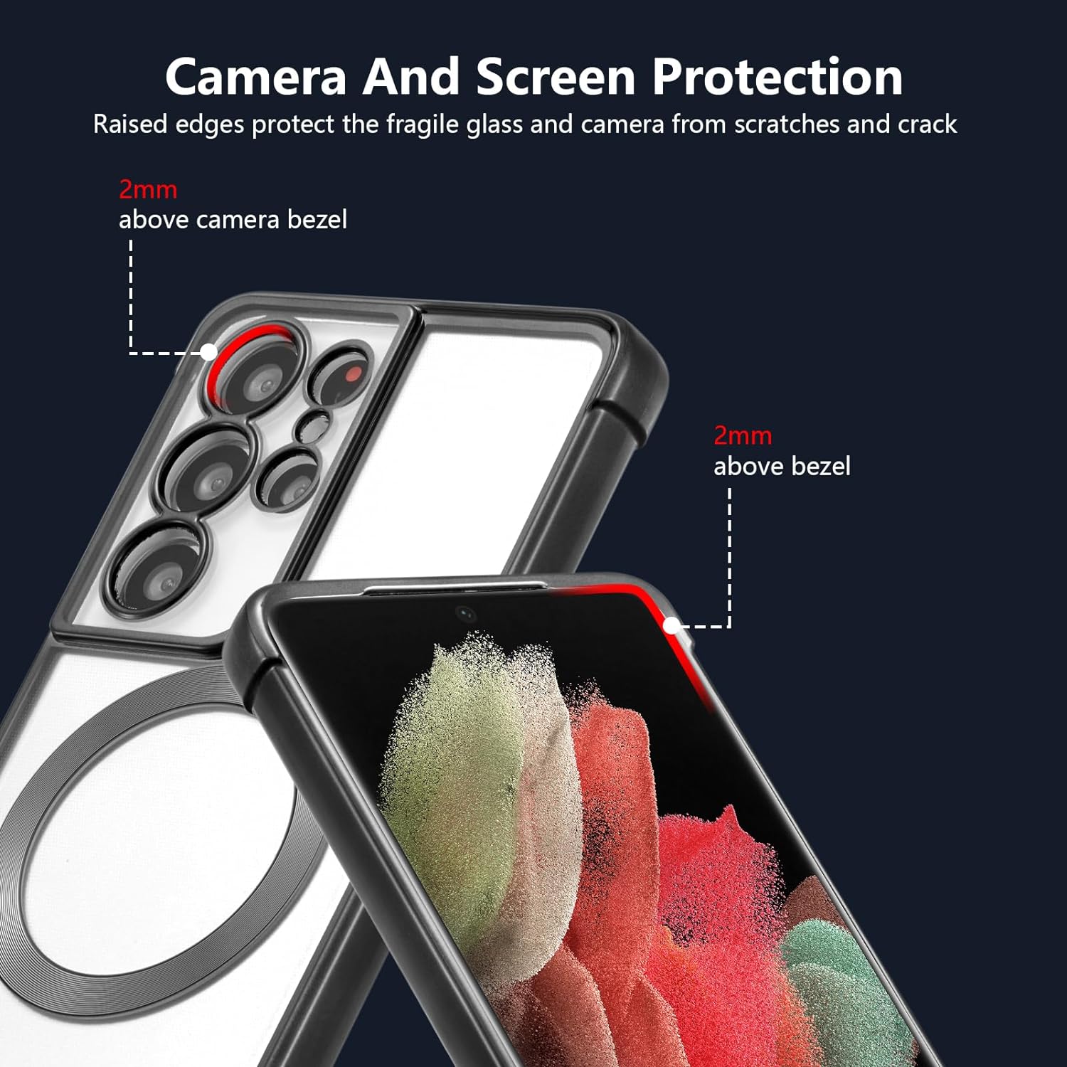 Picture of Samsung Galaxy S21 Ultra Magsafe  Cover and Camera Protection Case with Wireless Charging Support