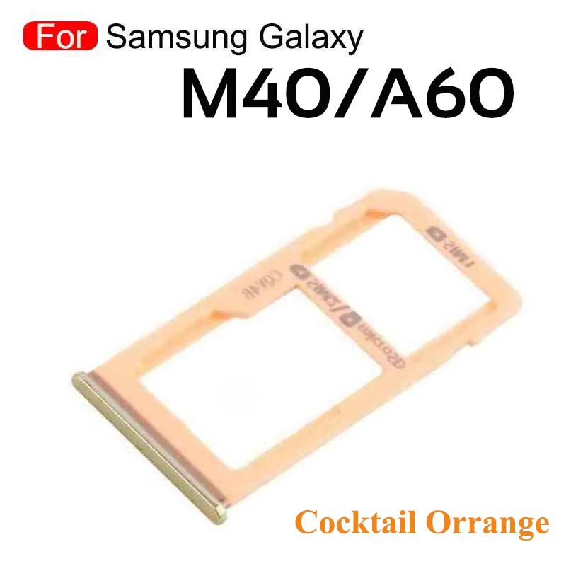 Picture of Samsung Galaxy M40 SM-M405/A60 SM-A606 Dual SIM Tray Replacement Slot Holder with Opening Needle (Sim Ejector)