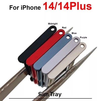 Picture of Single SIM Tray Replacement Slot for Apple iPhone 14 iPhone 14 Plus iPhone 14 Pro iPhone 14 Pro Max