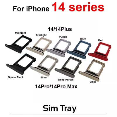 Picture of Single SIM Tray Replacement Slot for Apple iPhone 14 iPhone 14 Plus iPhone 14 Pro iPhone 14 Pro Max