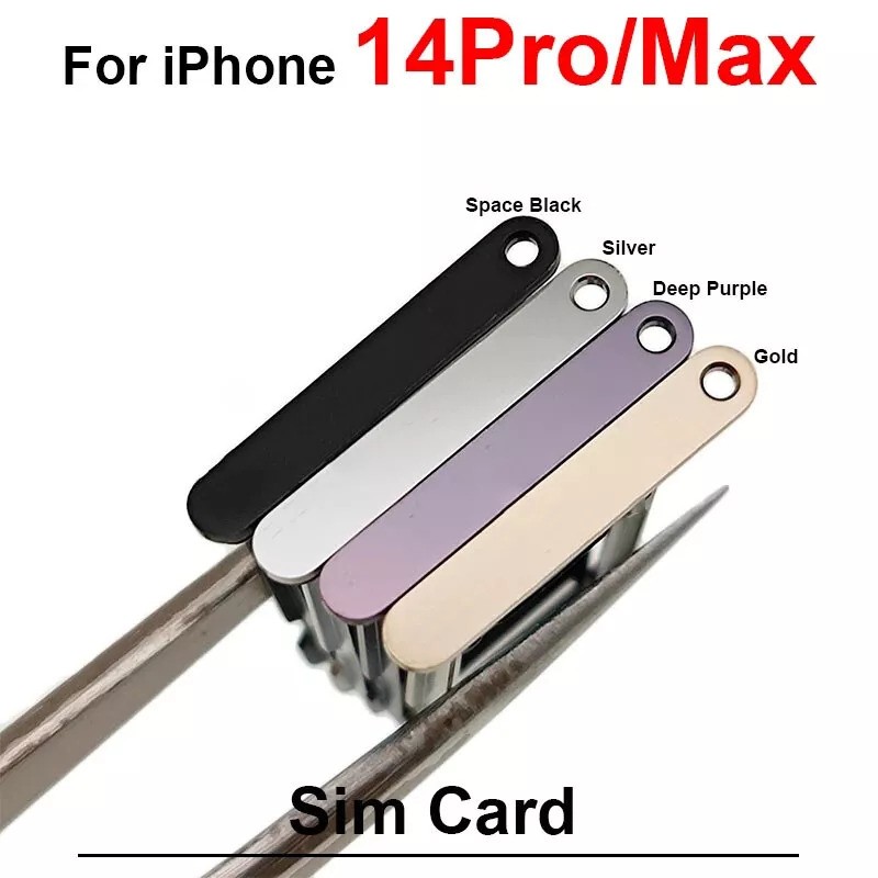 Picture of Single SIM Tray Replacement Slot for Apple iPhone 14 iPhone 14 Plus iPhone 14 Pro iPhone 14 Pro Max