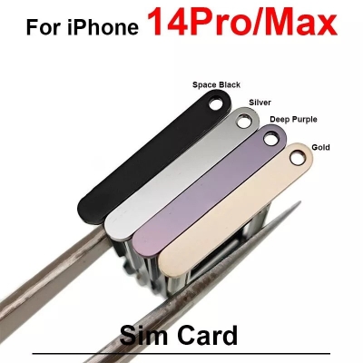 Picture of Single SIM Tray Replacement Slot for Apple iPhone 14 iPhone 14 Plus iPhone 14 Pro iPhone 14 Pro Max