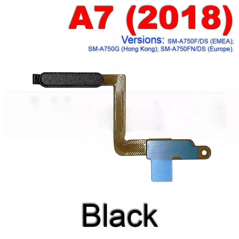 Picture of Power Switch ON OFF Side Button Key Fingerprint Scanner Sensor for Samsung Galaxy A7 2018 A750 Replacement Parts