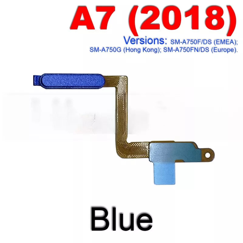 Picture of Power Switch ON OFF Side Button Key Fingerprint Scanner Sensor for Samsung Galaxy A7 2018 A750 Replacement Parts