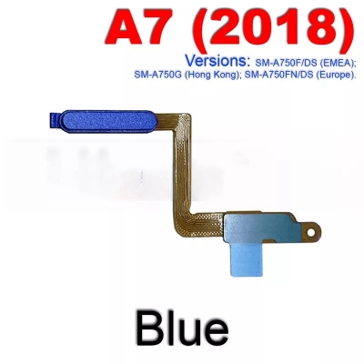 Picture of Power Switch ON OFF Side Button Key Fingerprint Scanner Sensor for Samsung Galaxy A7 2018 A750 Replacement Parts