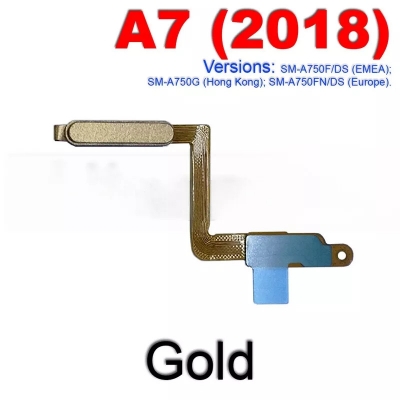 Picture of Power Switch ON OFF Side Button Key Fingerprint Scanner Sensor for Samsung Galaxy A7 2018 A750 Replacement Parts