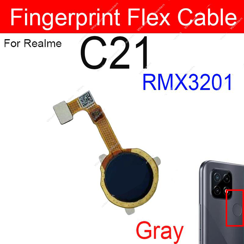 Picture of Fingerprint Touch Scanner Sensor for Realme C21 RMX3201 Replacement Parts