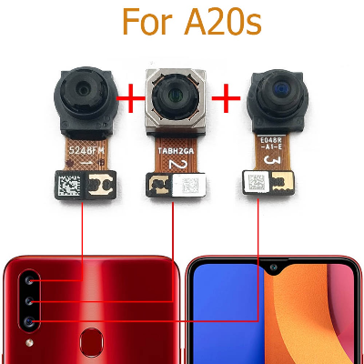 Picture of Back Rear Big Main Camera Module Flex Cable For Samsung Galaxy A20s A207F Small Front Camera Flex Replacement Parts
