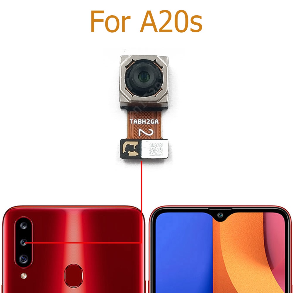 Picture of Back Rear Big Main Camera Module Flex Cable For Samsung Galaxy A20s A207F Small Front Camera Flex Replacement Parts