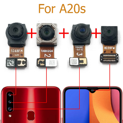 Picture of Back Rear Big Main Camera Module Flex Cable For Samsung Galaxy A20s A207F Small Front Camera Flex Replacement Parts