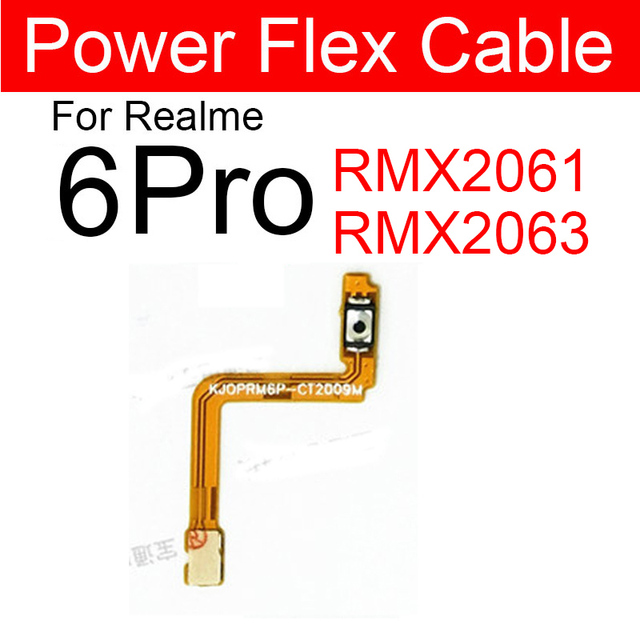 Picture of Oppo Realme 6 6i 6Pro 7 7i 7Pro 5G RMX2111 Power Volume Side Key Button Flex Ribbon Replacement Repair