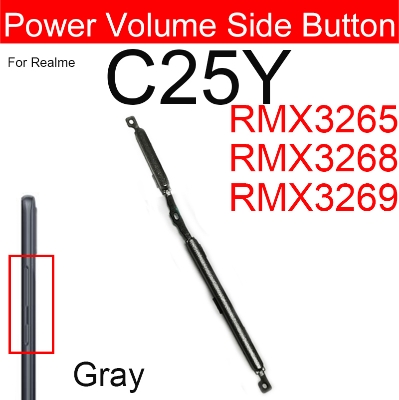 Picture of Compatible with Realme C21Y C25Y External Side Buttons Power On Off + Volume Control Button Outside Side Keys