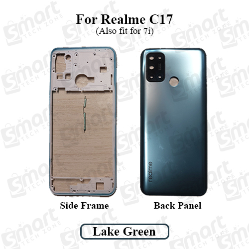 Picture of Realme 7i C17 RMX2103 Middle Bezel Back Panel Camera Glass Side Button Replacement Kit
