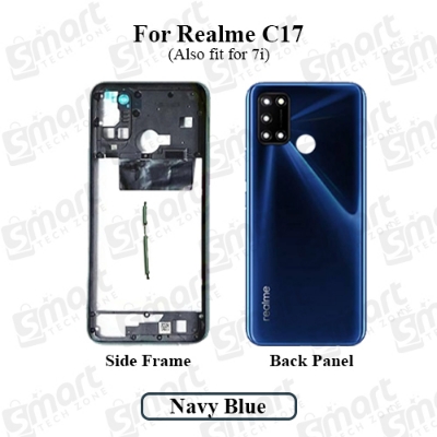 Picture of Realme 7i C17 RMX2103 Middle Bezel Back Panel Camera Glass Side Button Replacement Kit