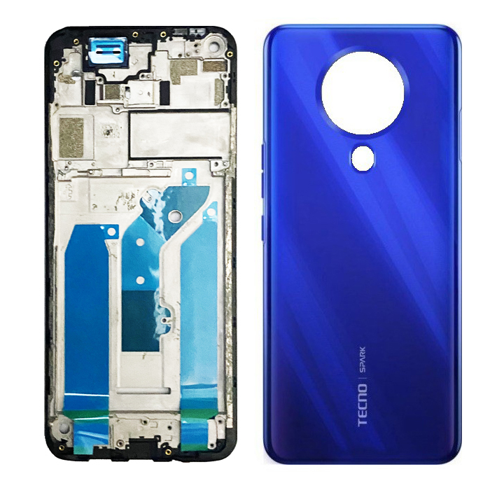 Picture of Tecno Spark 6 Full Body Housing (LCD Frame and Back Panel) Replacement Spare Parts